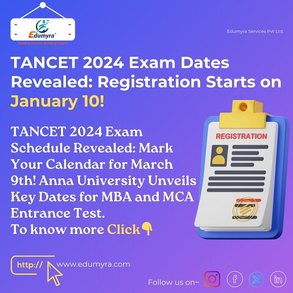 TANCET 2024: TANCET 2024 Exam Dates Revealed, Check details here