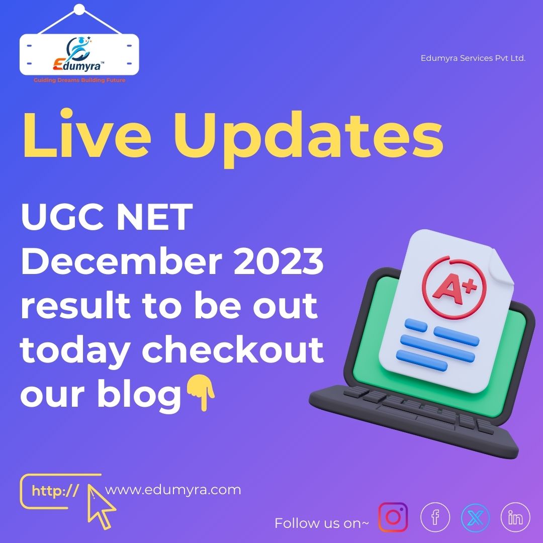UGC NET 2023:UGC NET December 2023 result to be out today