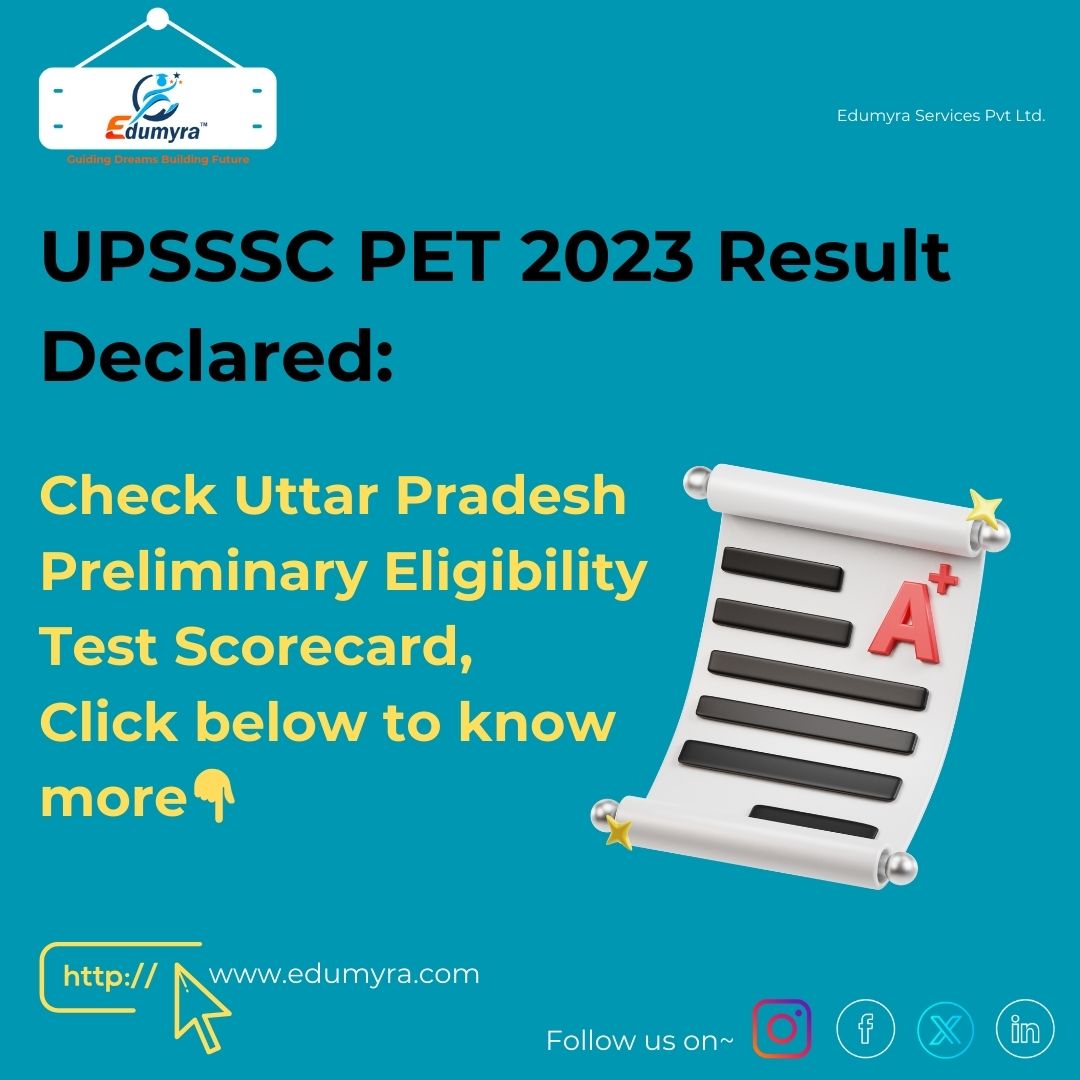 UPSSSC PET 2023 : UPSSSC PET 2023 Result has been declared