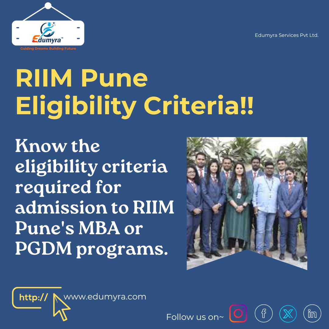 RIIM Pune Admission 2024: RIIM Pune Eligibility Criteria