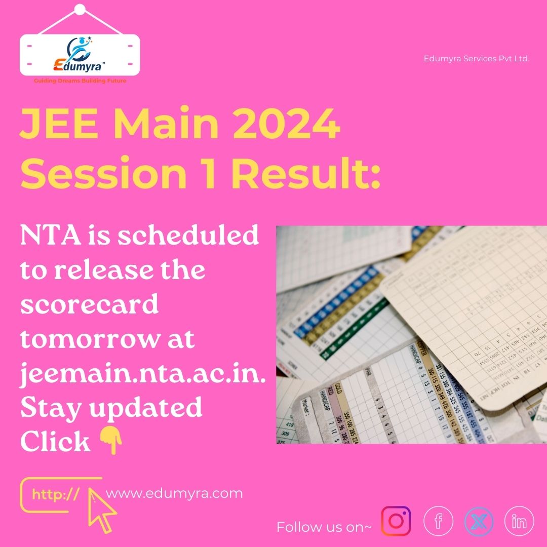 JEE MAIN 2024 Session 1 Scorecard Will Release Tomorrow