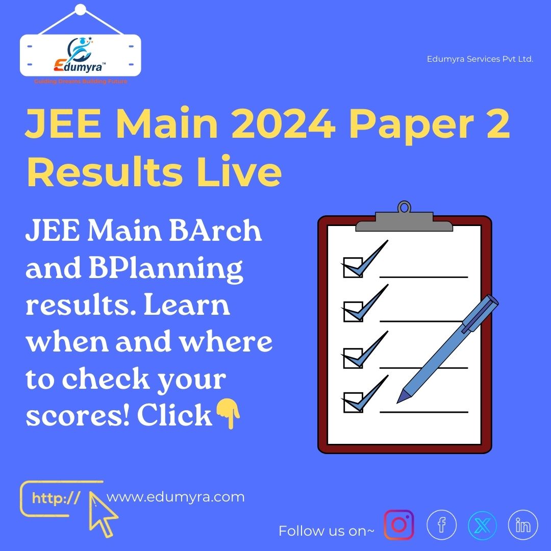 JEE MAIN 2024: JEE MAIN 2024 Paper 2 Result, Check details here