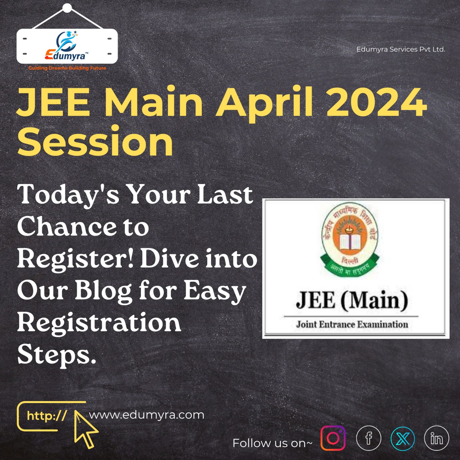 JEE MAIN 2024 April Session: Today is the last chance to register