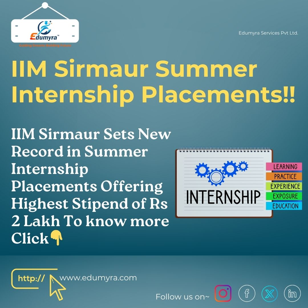 IIM Sirmaur Summer Internship Placements, Check details here