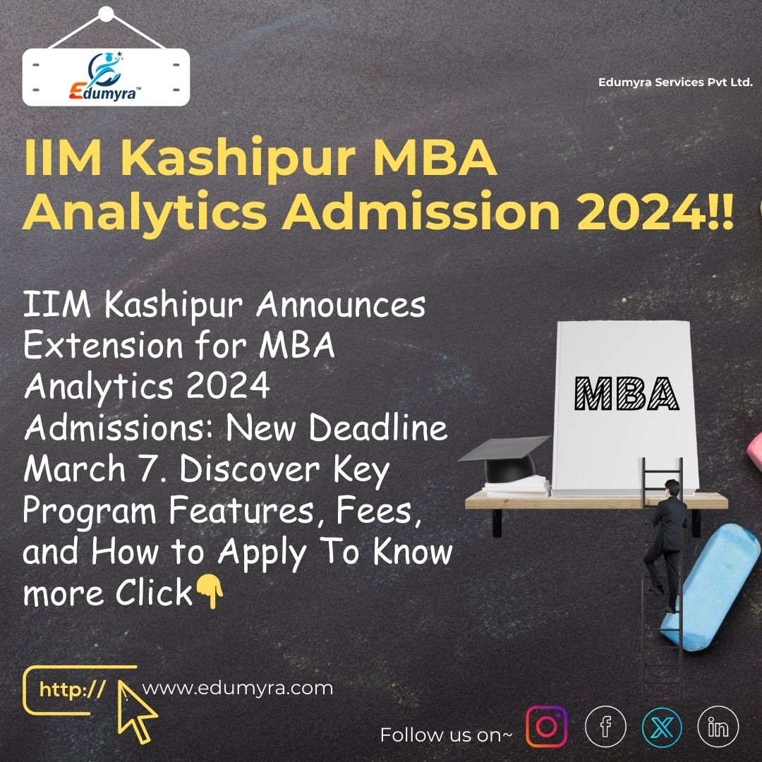 IIM Kashipur Admission 2024: IIM Kashipur MBA Analytics program