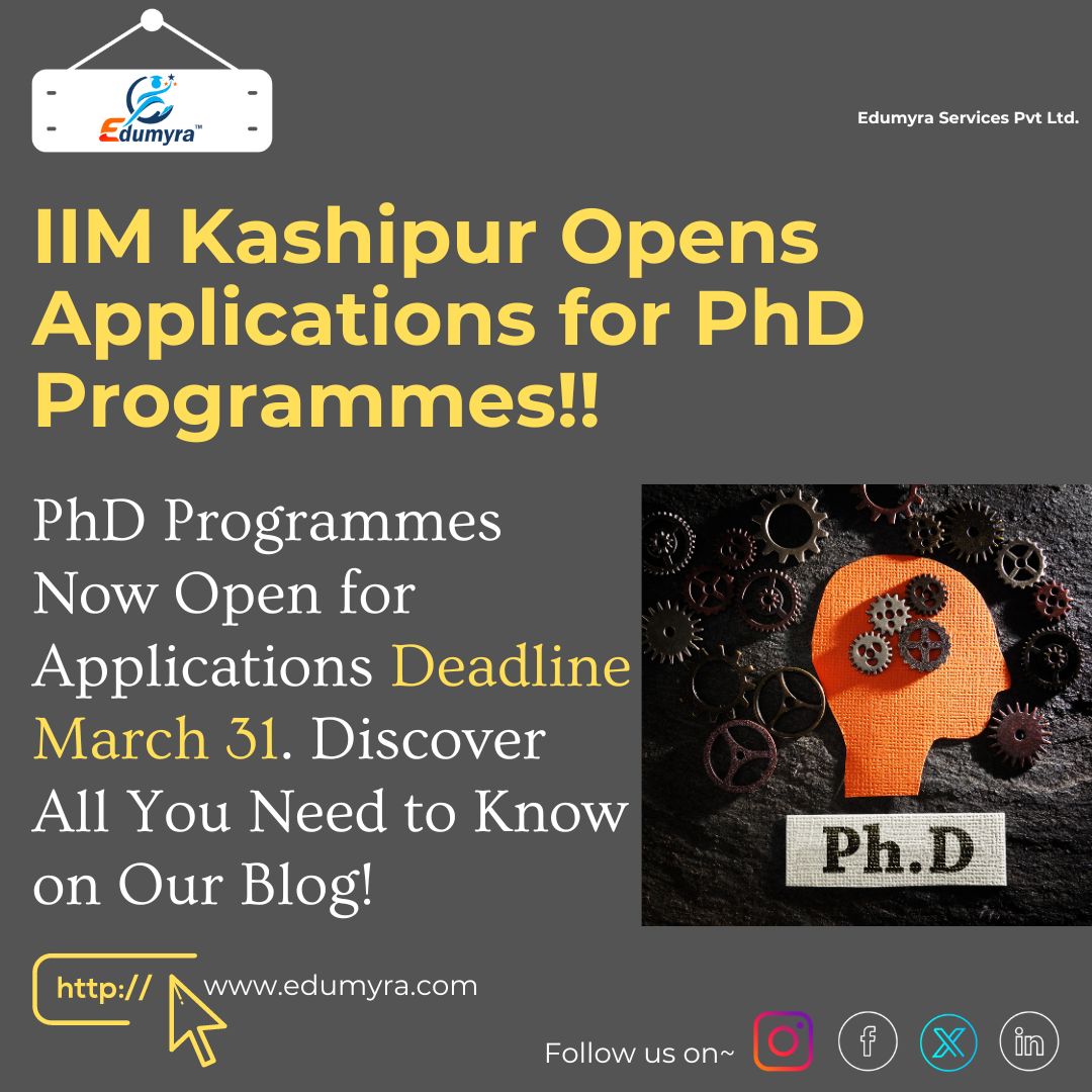 IIM Kashipur Opens Applications for PhD Programmes