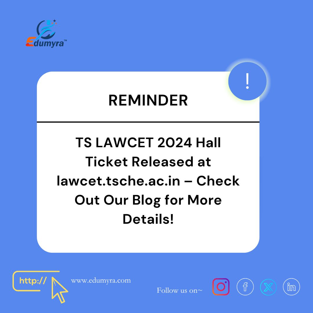 TS LAWCET Admit Card 2024 Released: Download Your Hall Ticket Now