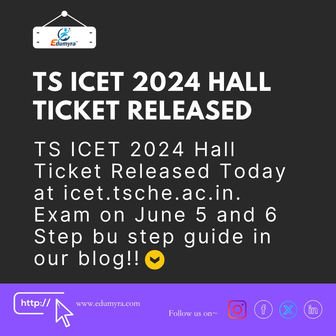TS ICET Hall Ticket 2024: Download Your Admit Card now