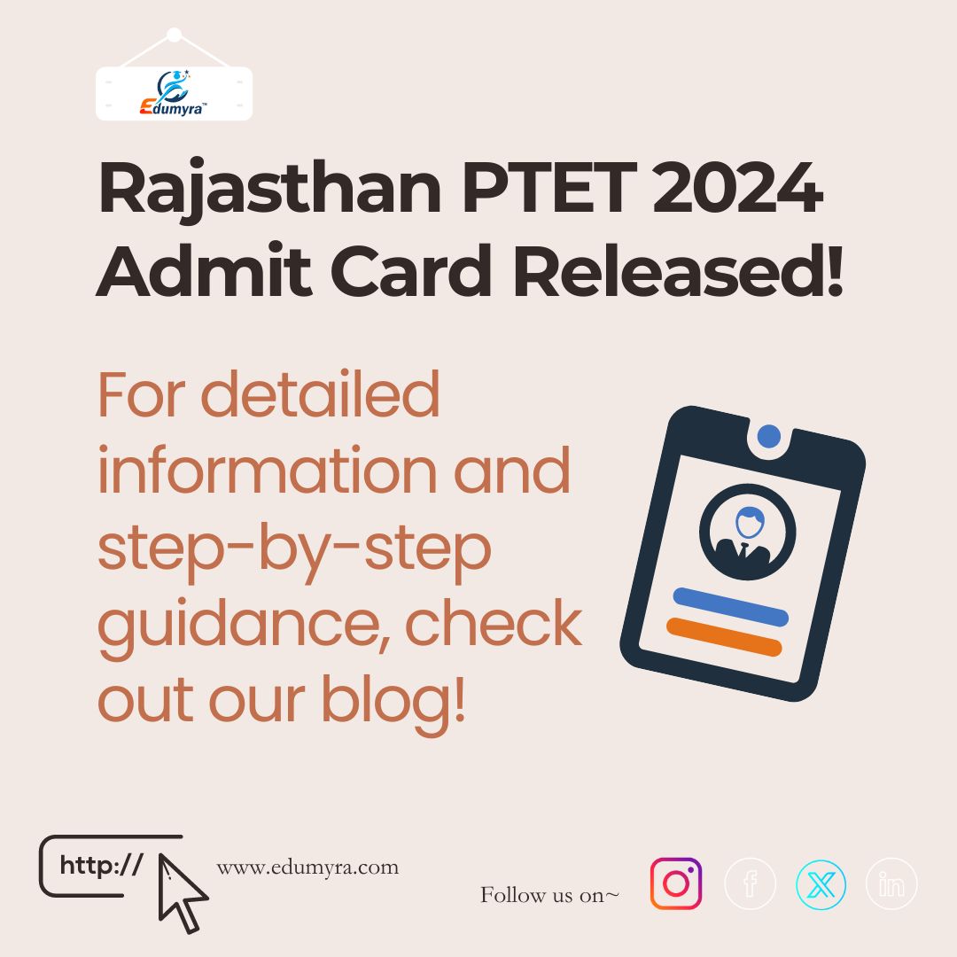 Rajasthan PTET 2024 Admit Card Released: How to Download