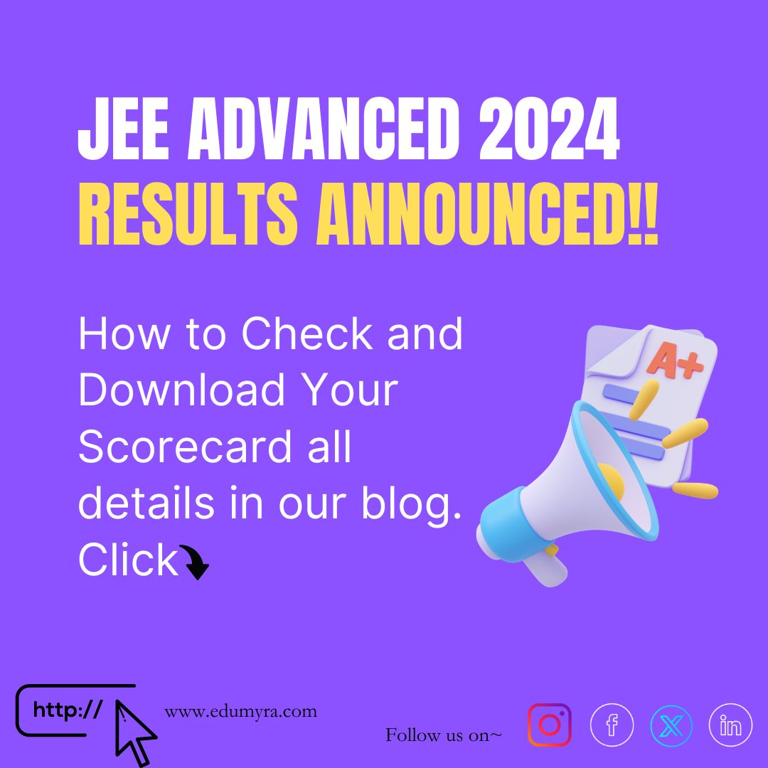 JEE Advanced Result 2024 Out at Official website, download now