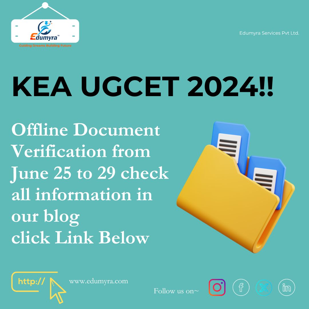 KEA UGCET 2024: Document Verification Offline from June 25 to 29