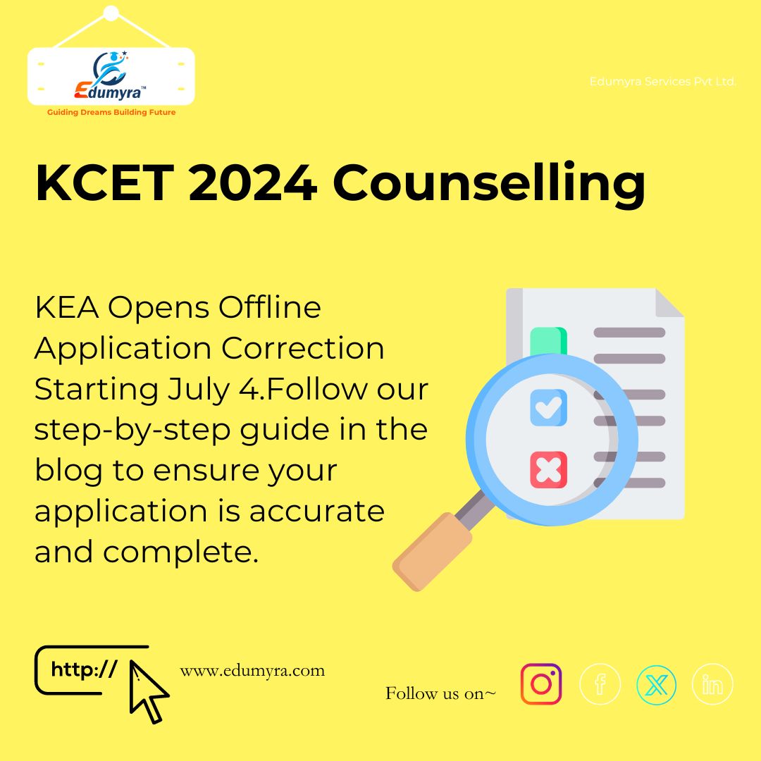 KCET 2024: KEA Offline Application Correction Starts on July 4
