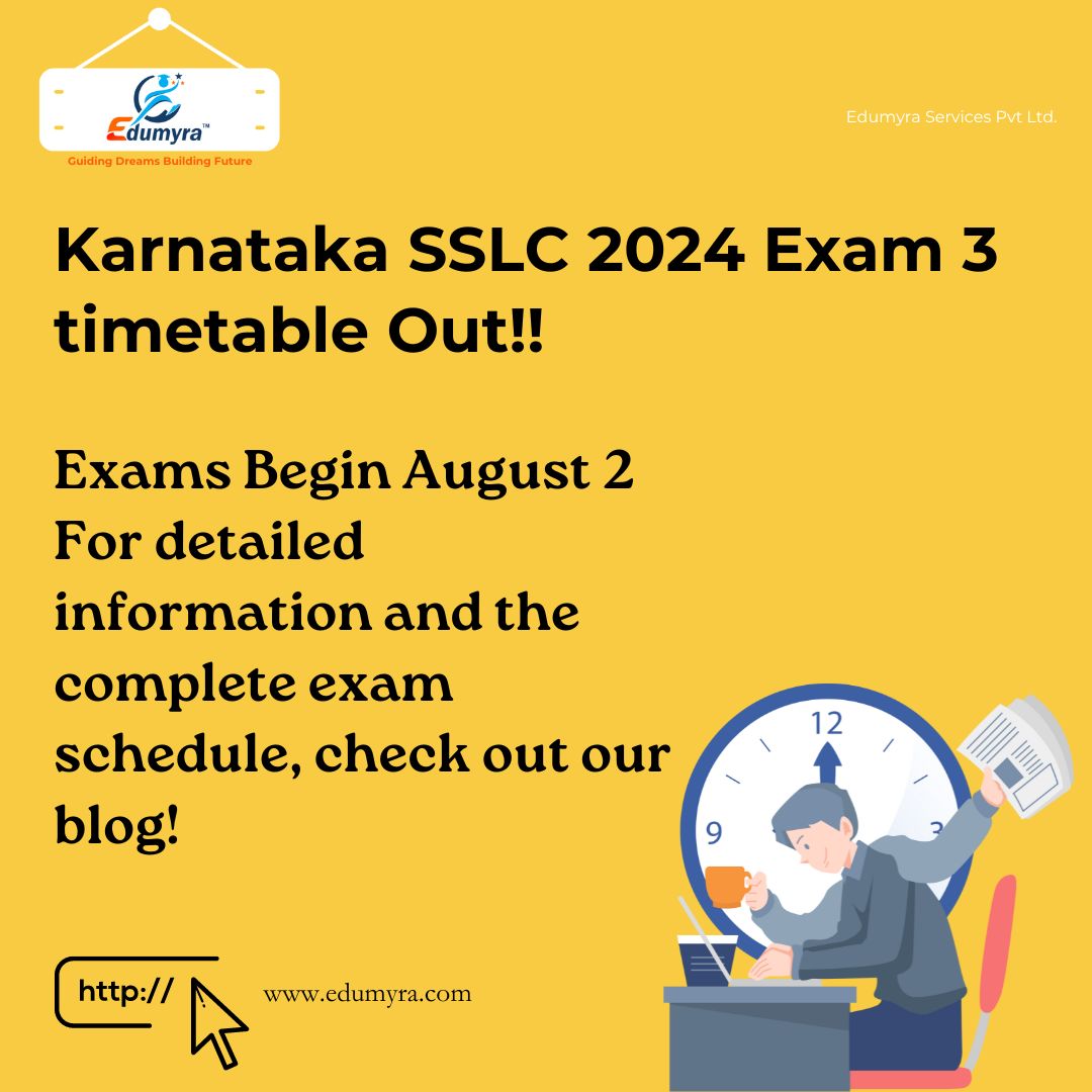 Karnataka SSLC 2024 Exam 3 Timetable Released, check here