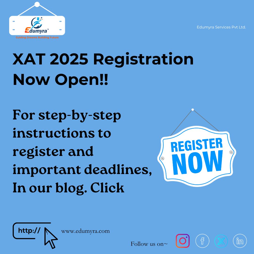 XAT 2025: Registration for XAT 2025 is now open at xatonline.com.