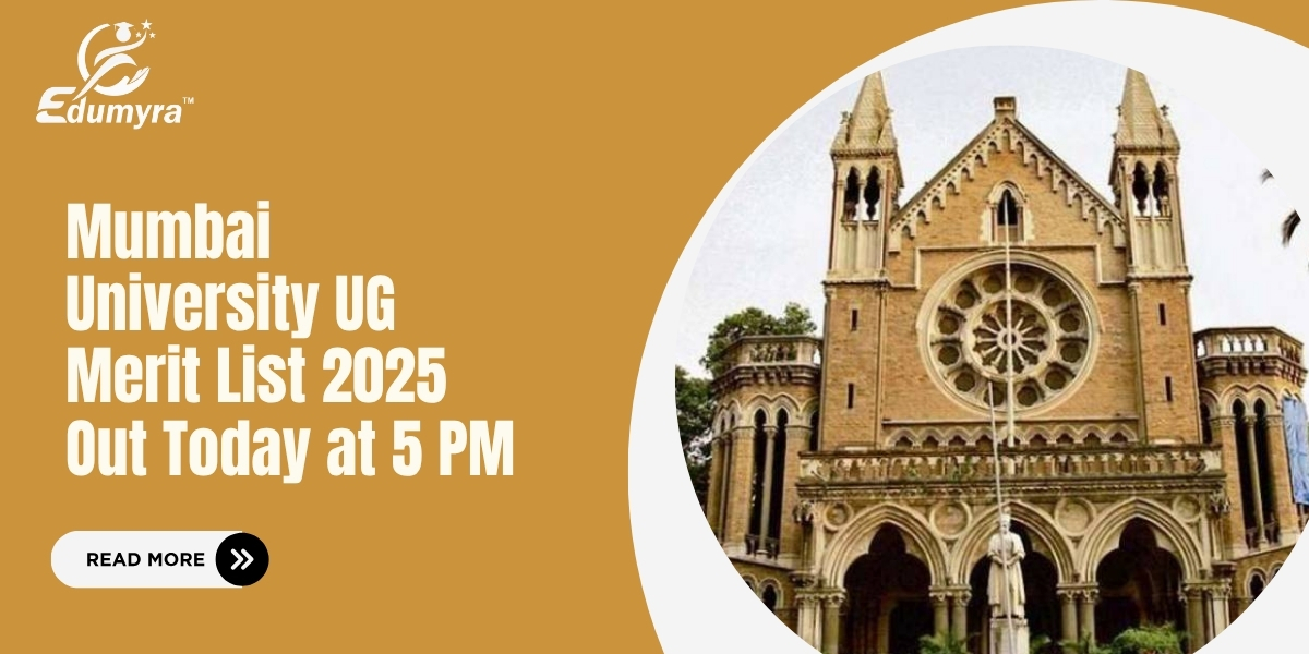 Mumbai University UG Merit List 2025 Out Today at 5 PM