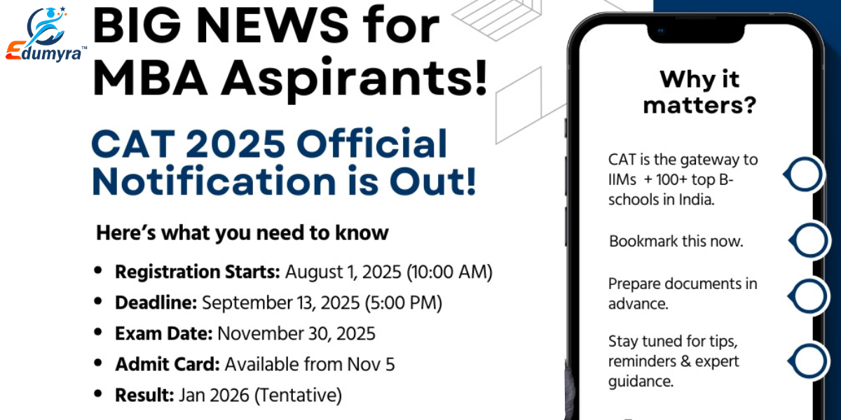 CAT 2025 Exam Notification Out: Dates, Fees & Registration Details
