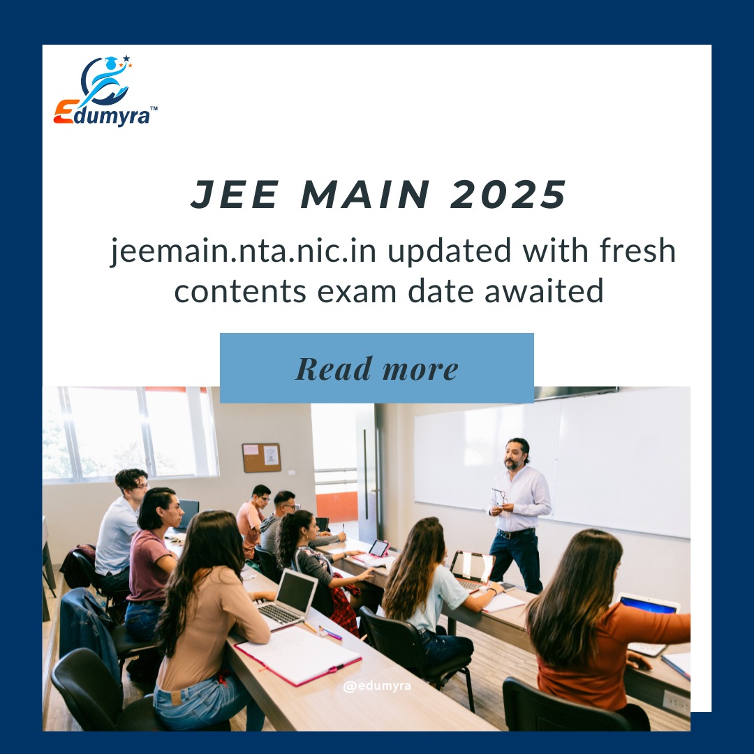 The JEE Main 2025 website at jeemain.nta.nic.in is updated by NTA