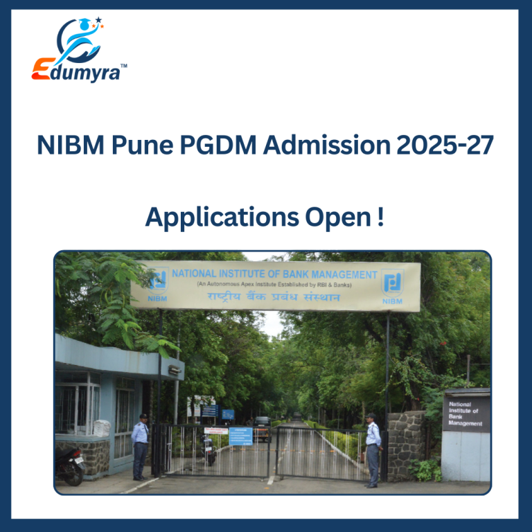 NIBM Pune PGDM Admission 2025-27: Applications Open